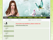 Tablet Screenshot of butterflysims.com